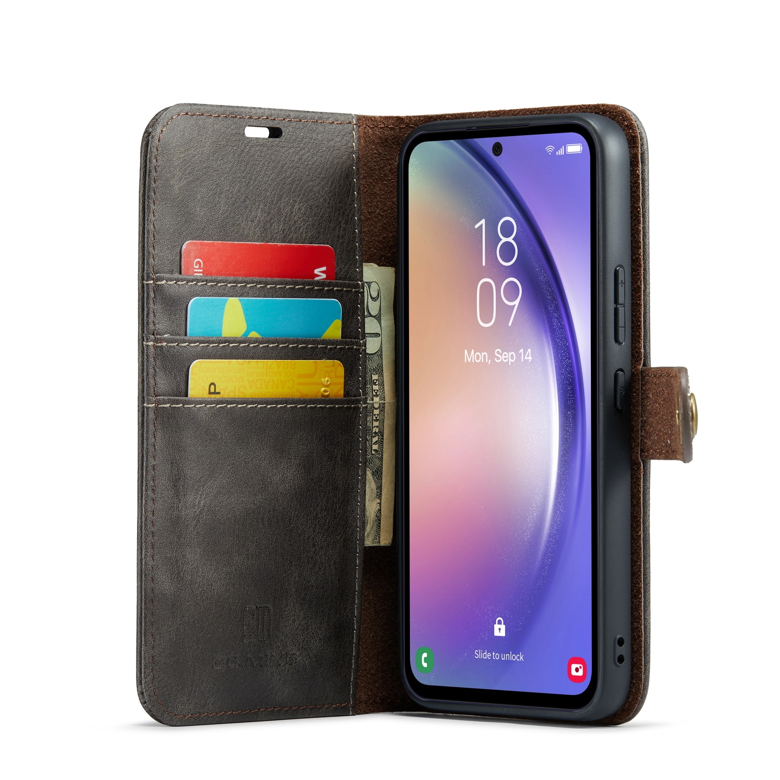 Magnet Wallet Samsung Galaxy S23 FE Brown