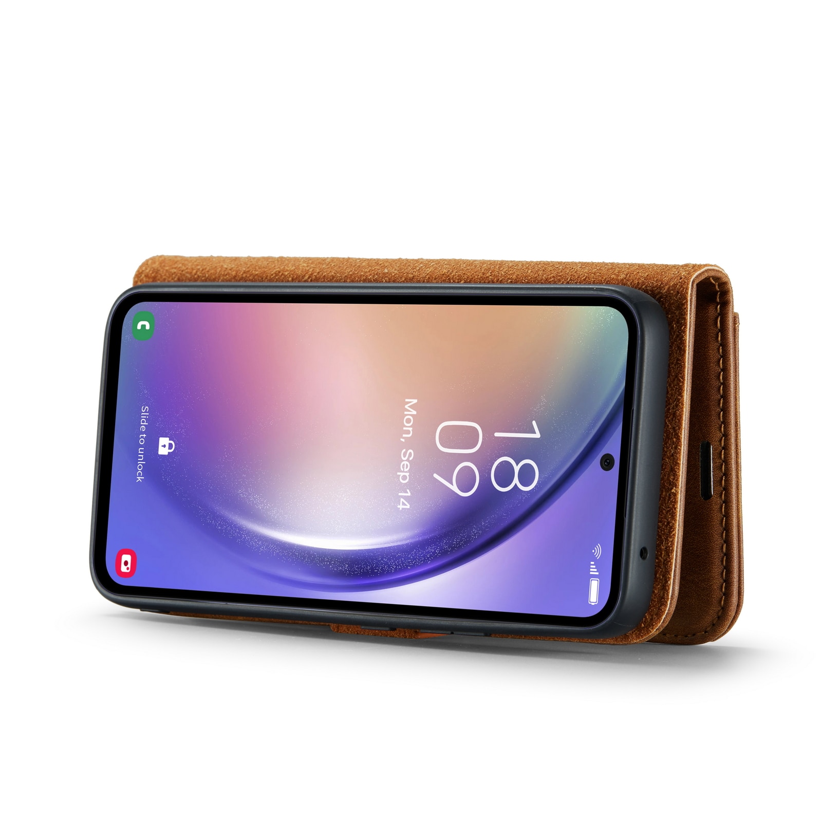 Magnet Wallet Samsung Galaxy S23 FE Cognac