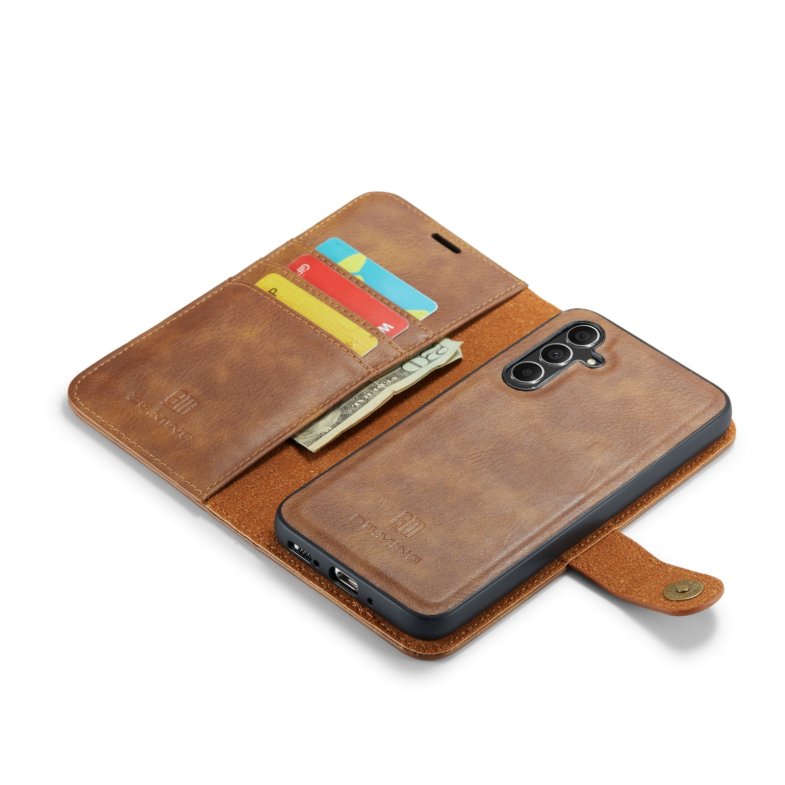 Magnet Wallet Samsung Galaxy A54 Cognac