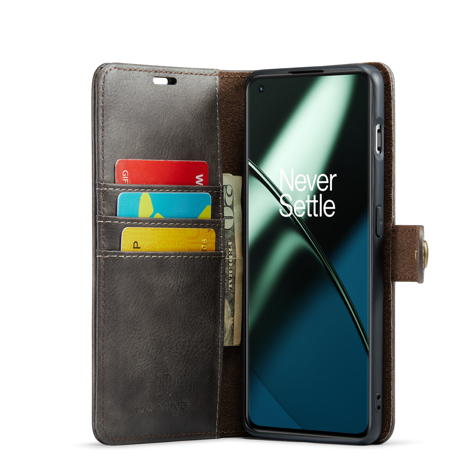 Magnet Wallet  OnePlus 11 Brown
