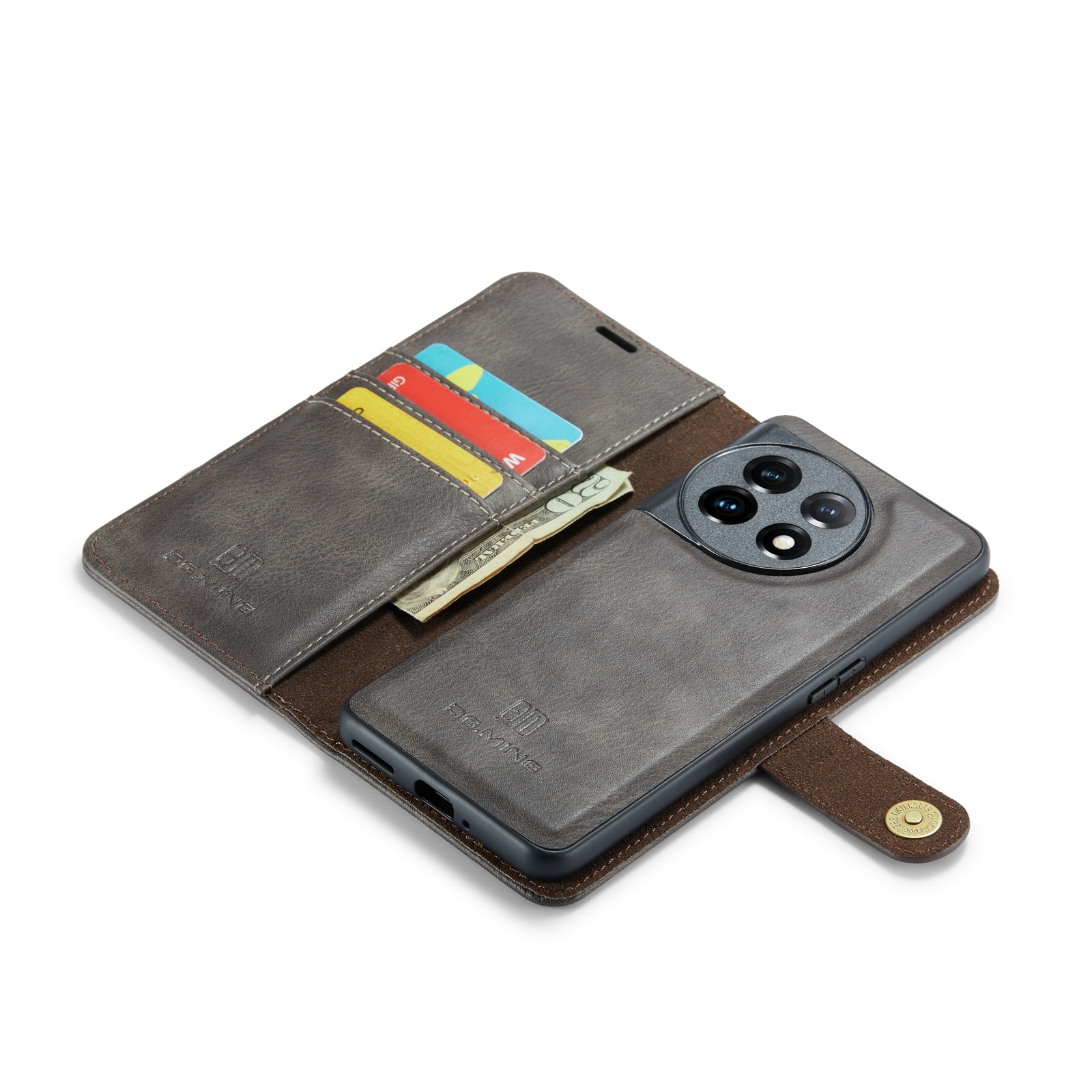 Magnet Wallet OnePlus 11 Brown