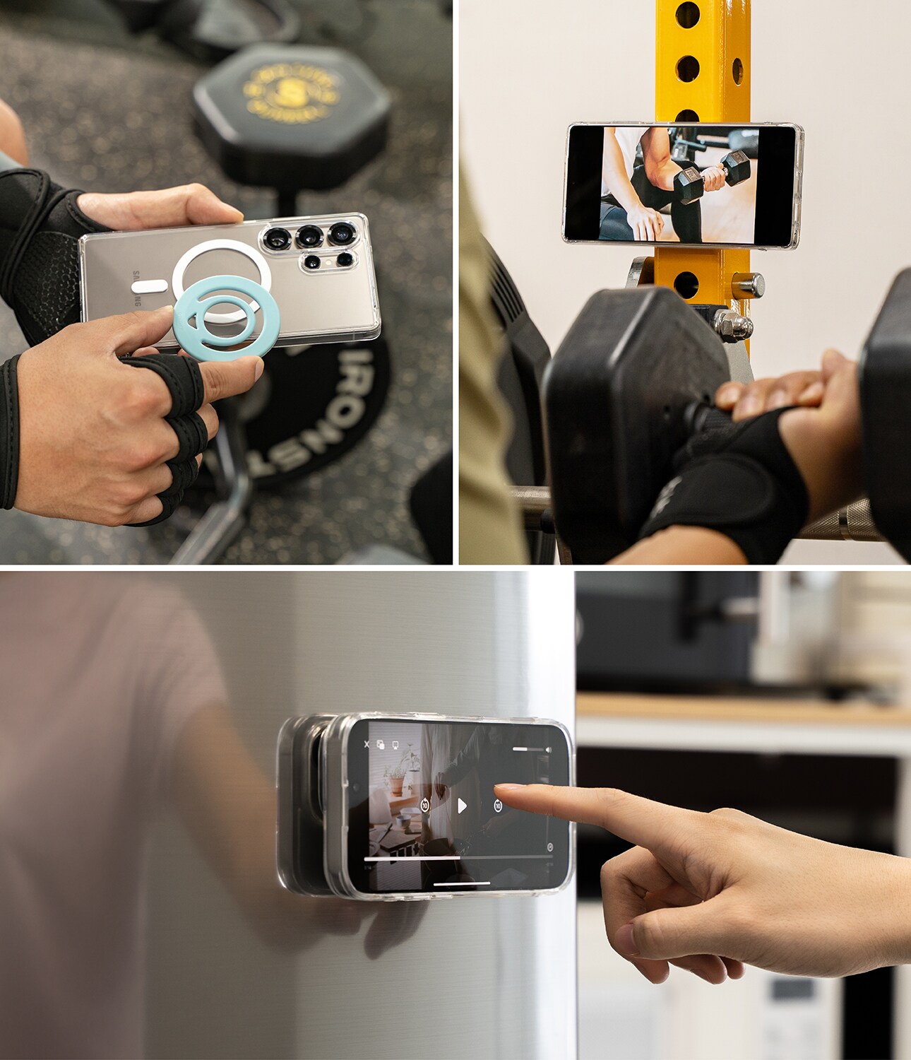 Dual Magnetic Silicone Ring Musta