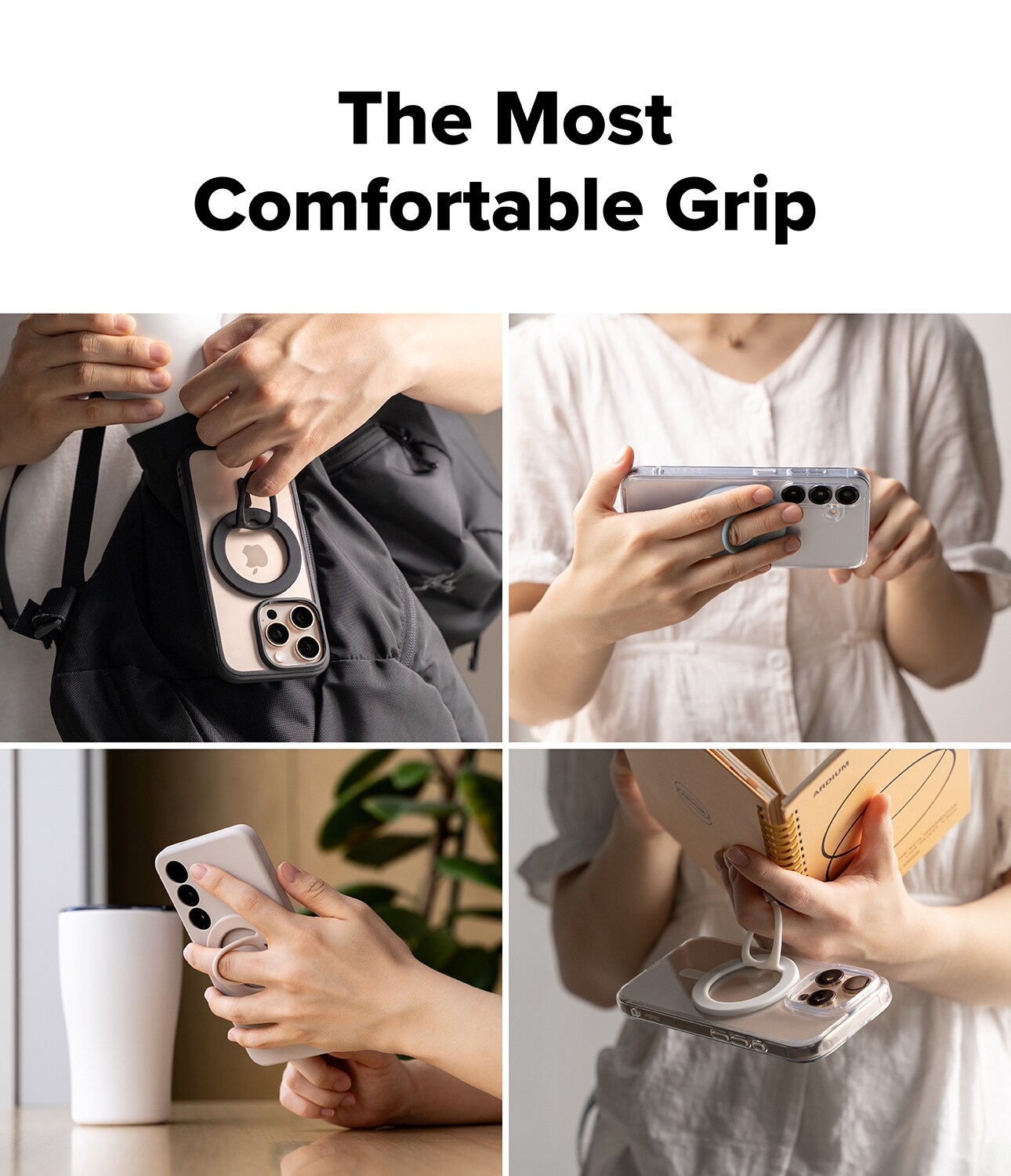 Dual Magnetic Silicone Ring Musta