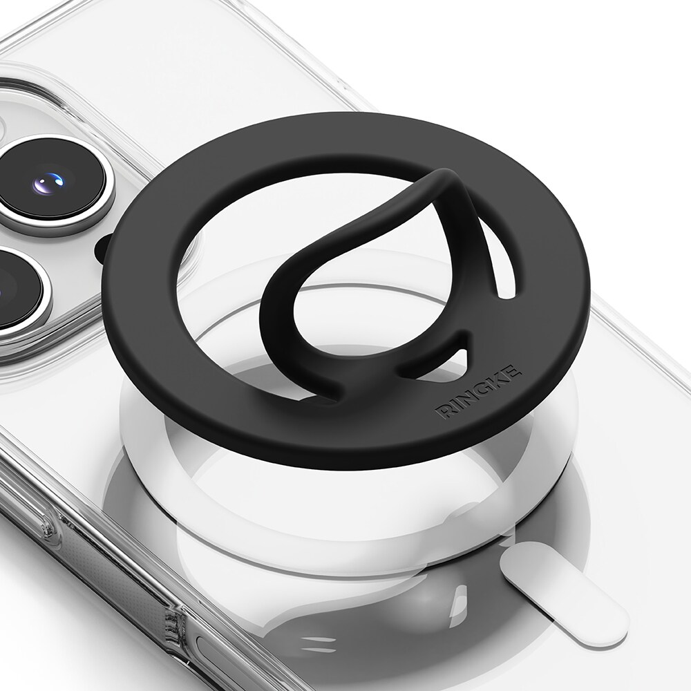 Dual Magnetic Silicone Ring Musta