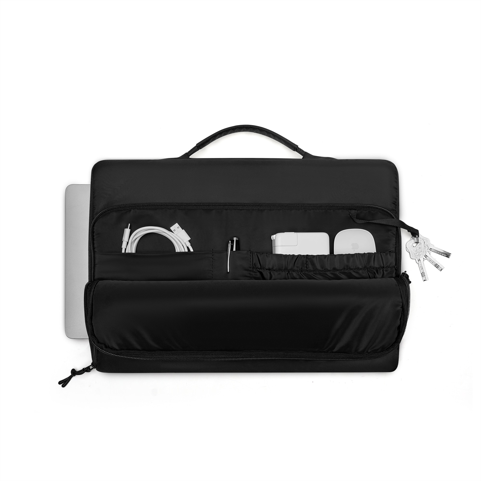 Däsh Cushioned Laptop Briefcase 16" Musta