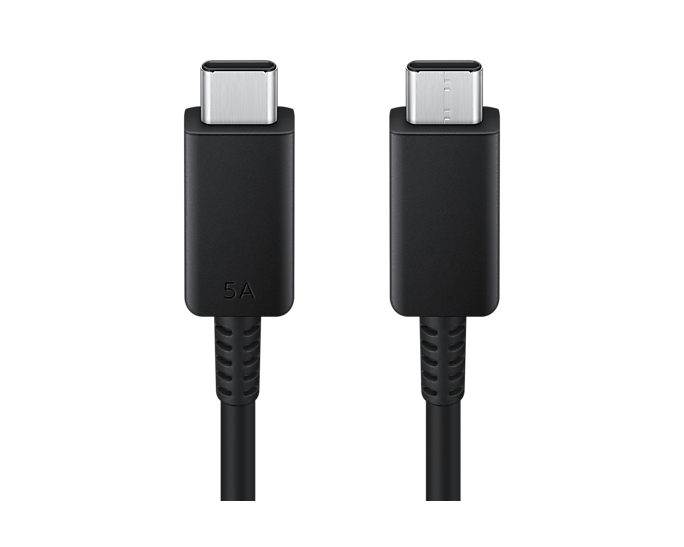 5A USB-C -> USB-C Kaapeli 1.8m musta