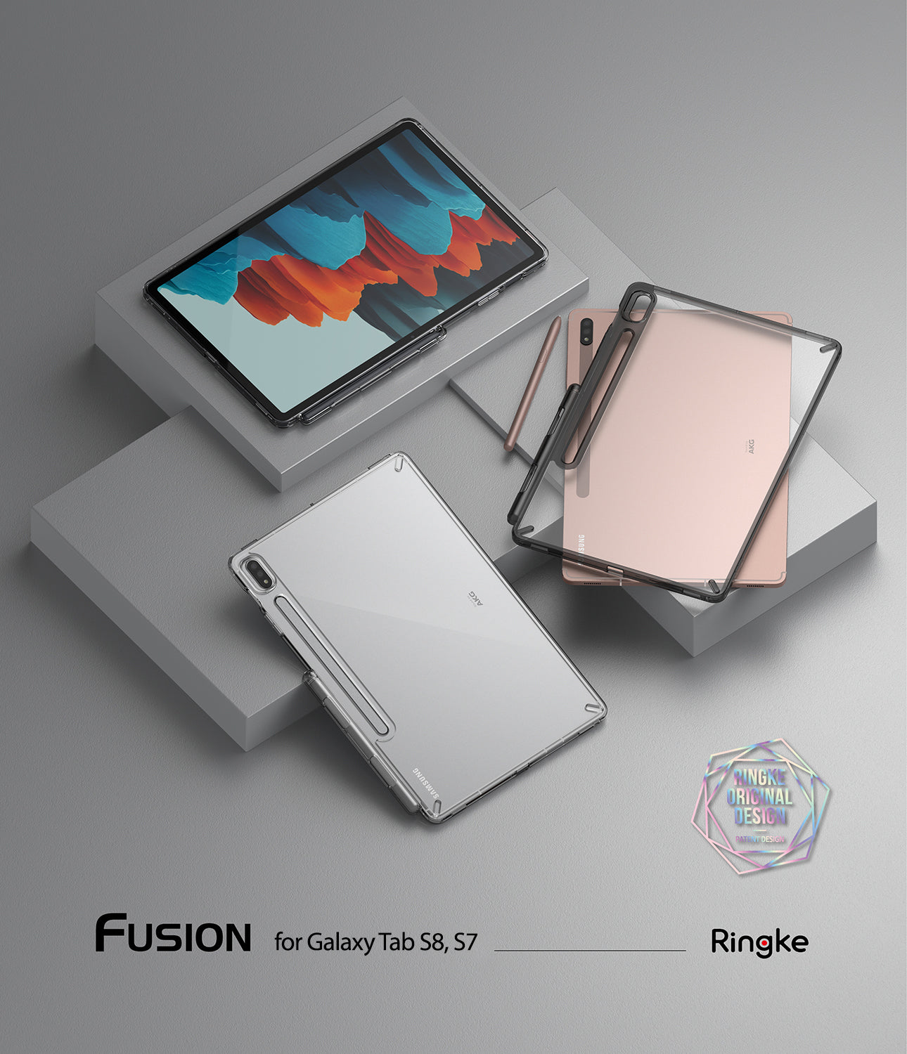 Fusion Case Samsung Galaxy Tab S7 Clear