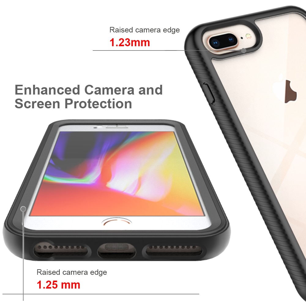 Full Protection Case iPhone 7 Plus/8 Plus musta