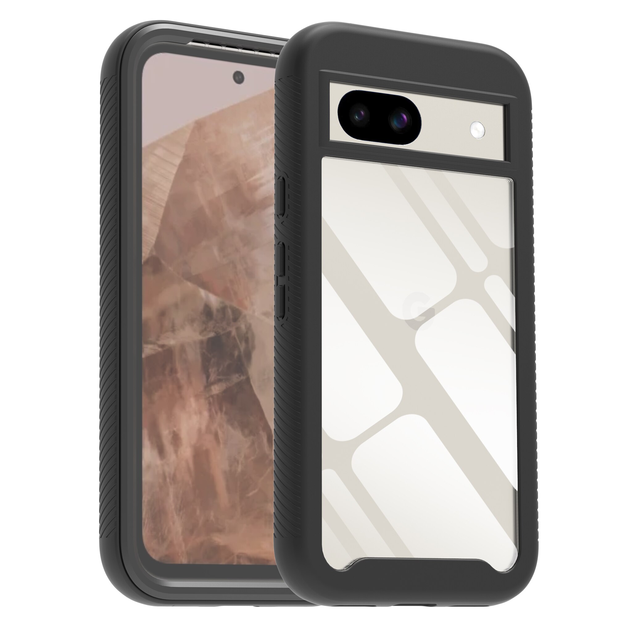 Full Protection Case Google Pixel 8a musta