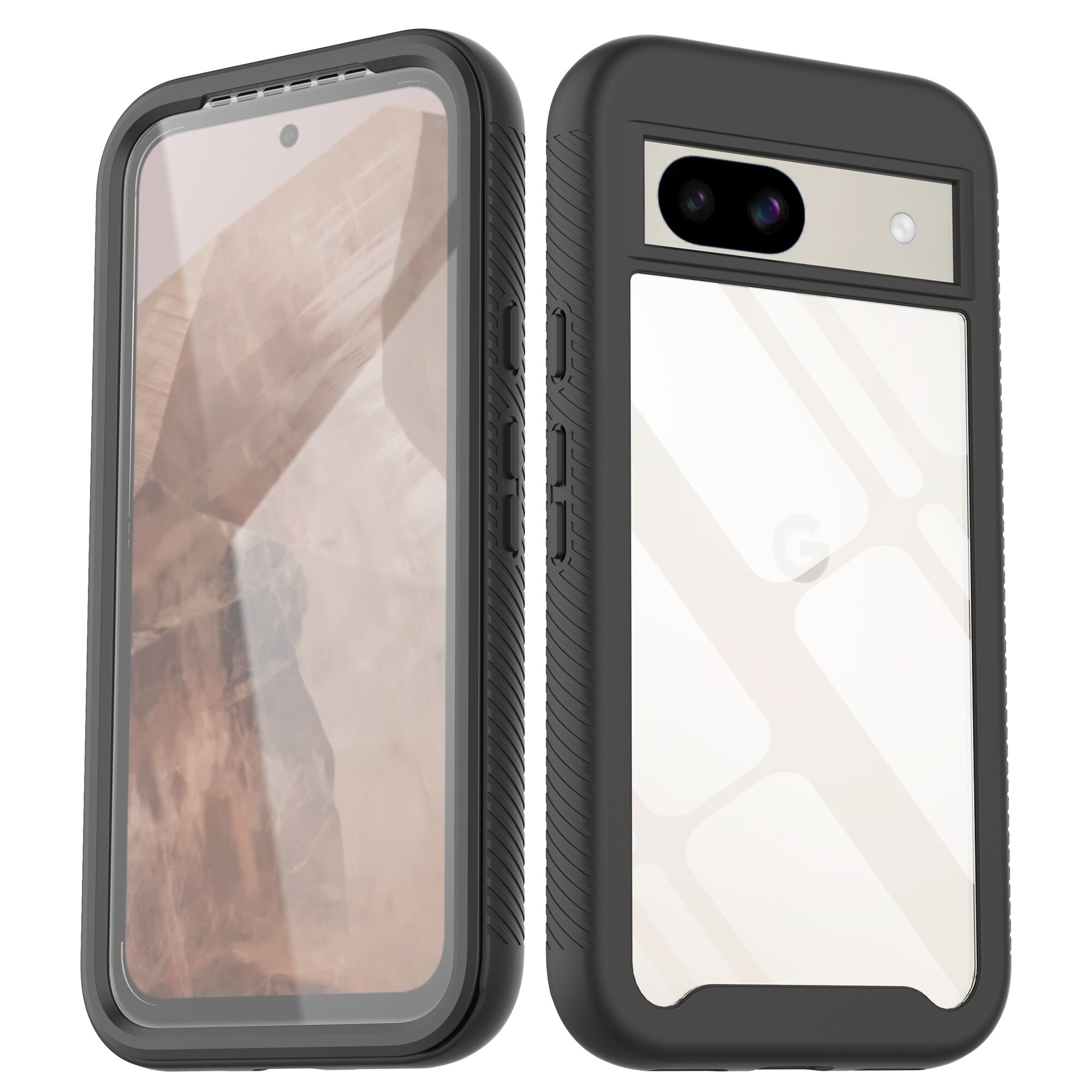 Full Protection Case Google Pixel 8a musta