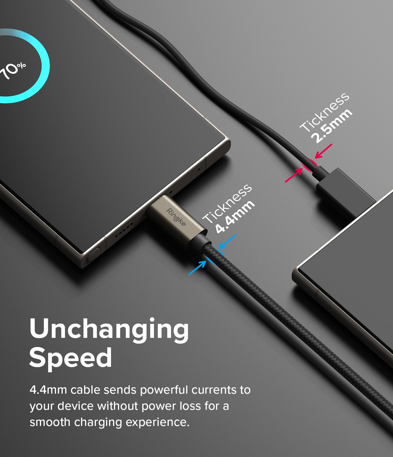 Fast Charging Basic Kaapeli USB-A -> USB-C 1m musta