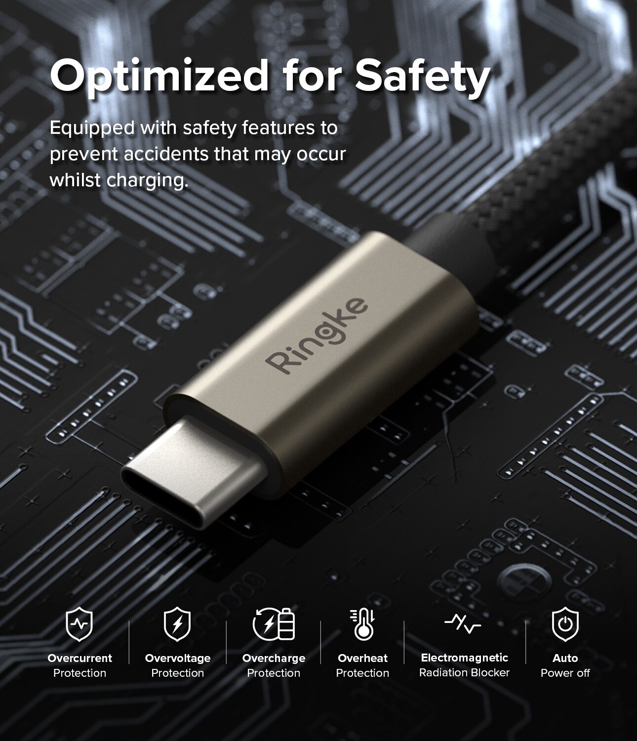 Fast Charging Basic Kaapeli USB-C -> USB-C 1m musta