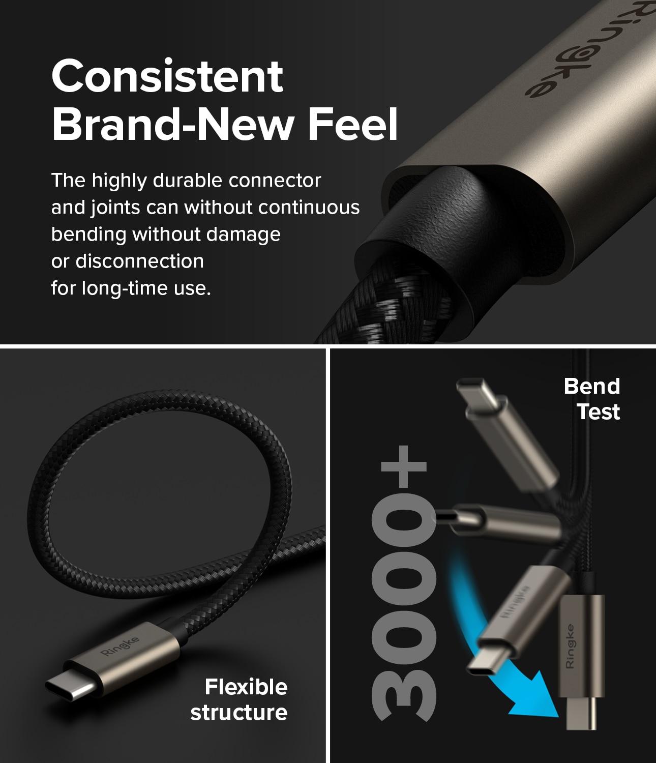 Fast Charging Basic Kaapeli USB-C -> USB-C 1m musta
