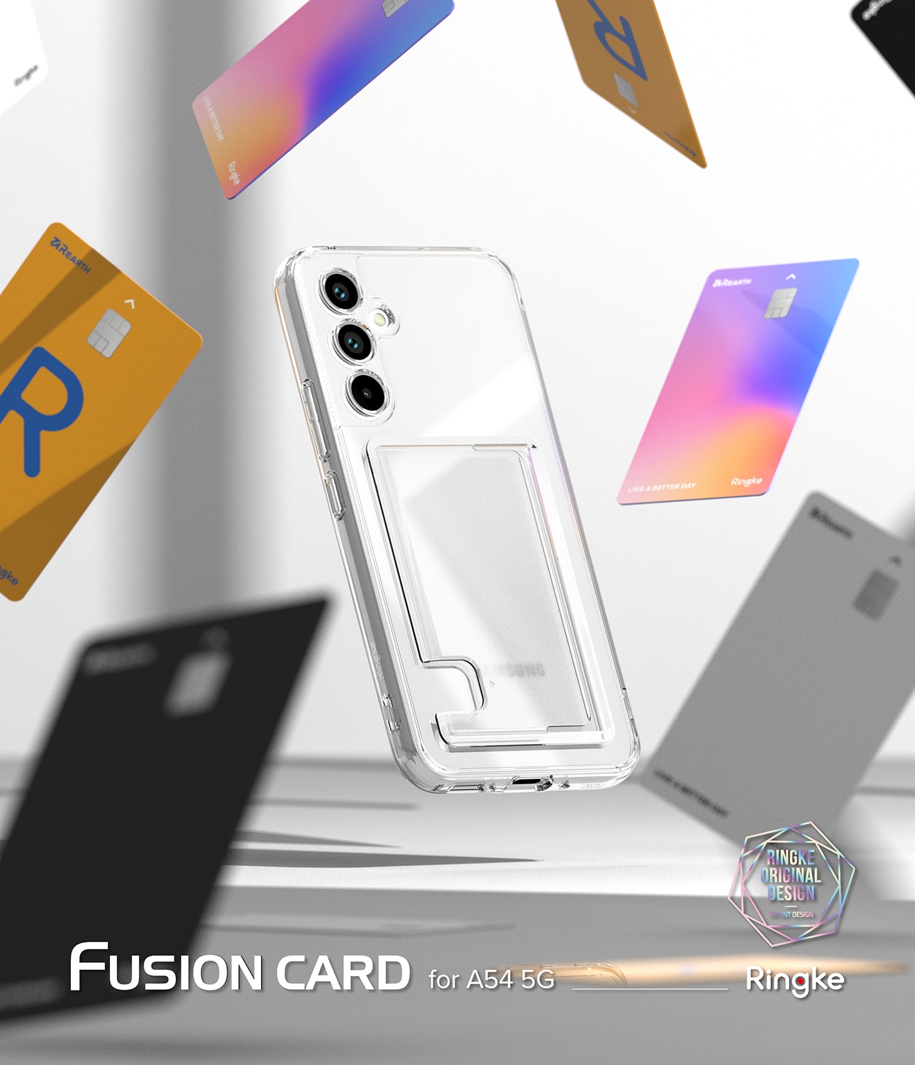 Fusion Card Case Samsung Galaxy A54 Clear