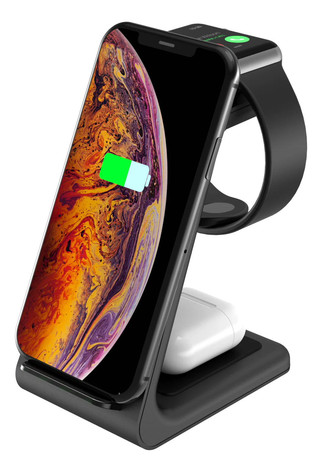 Wireless Charger 3-in-1 musta