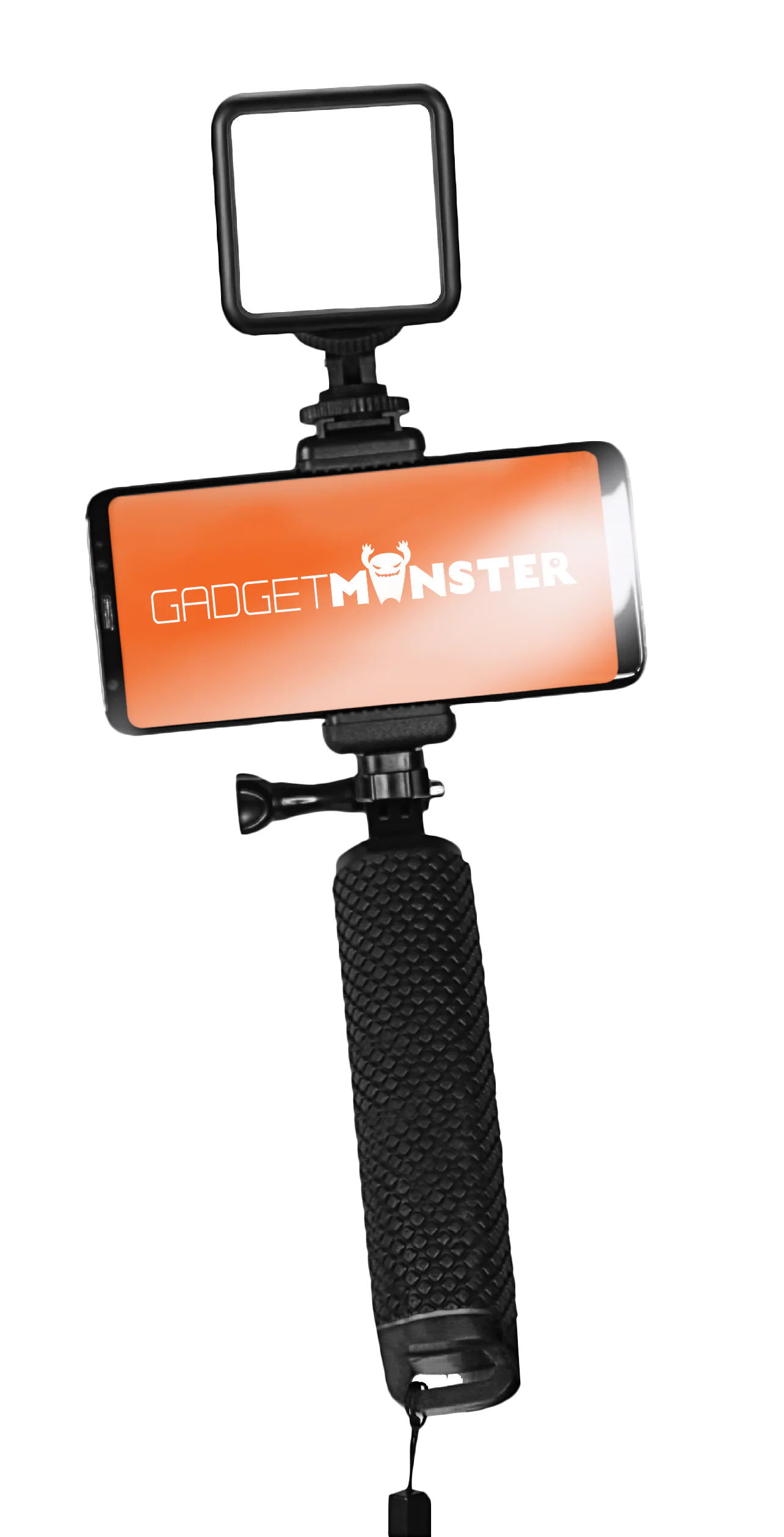 Selfietikku LED-valaistuksella musta