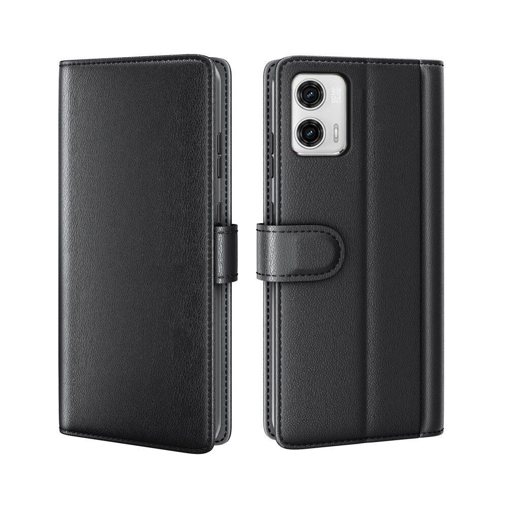 Aito Nahkakotelo Motorola Moto G73 Musta