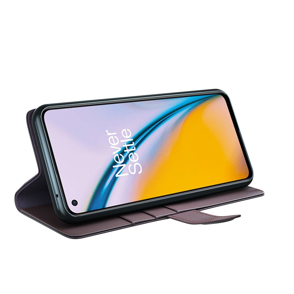 Aito Nahkakotelo  OnePlus Nord 2 5G Ruskea