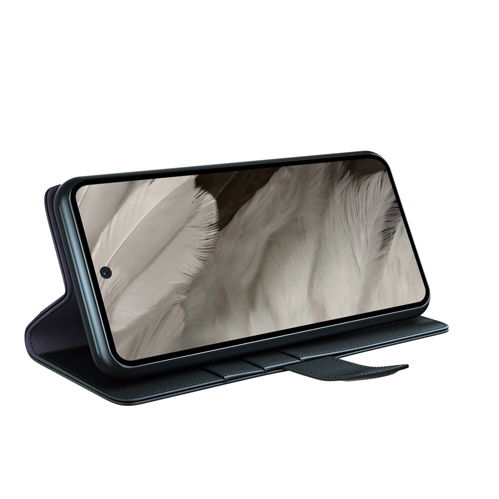 Aito Nahkakotelo Google Pixel 7a Musta