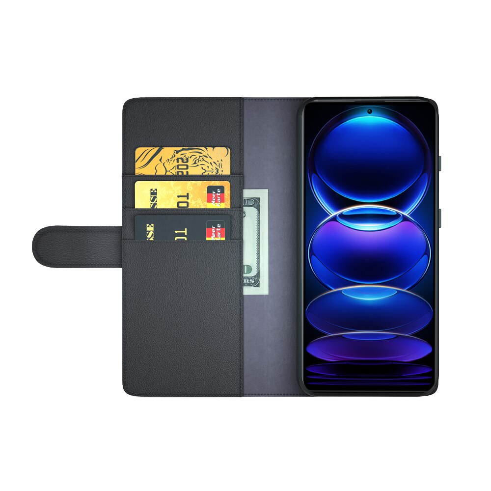 Aito Nahkakotelo Xiaomi Redmi Note 12 Pro Plus Musta