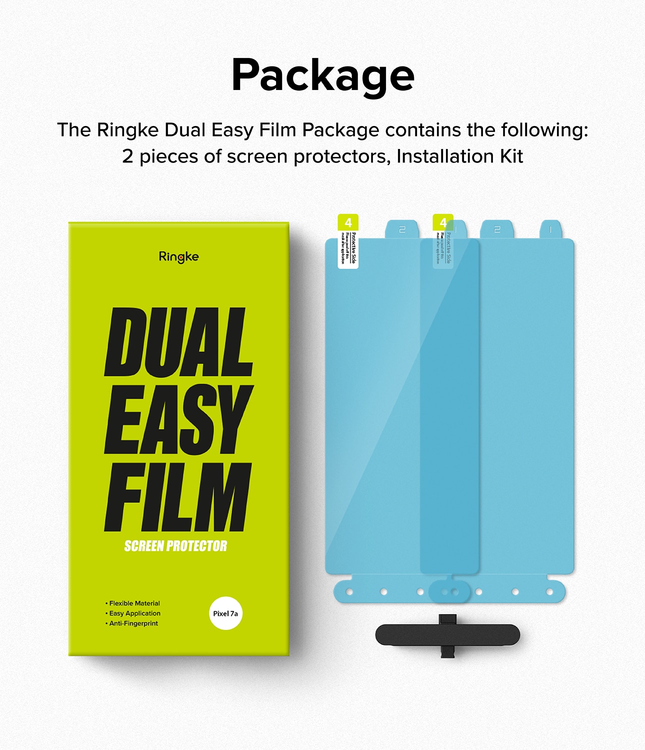 Dual Easy Screen Protector (2-pack) Google Pixel 7a