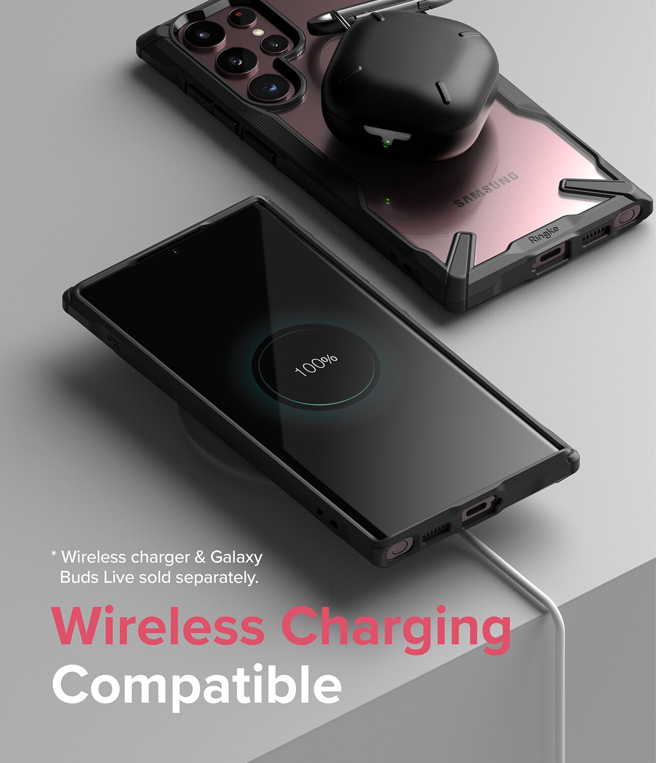 Fusion X Case Samsung Galaxy S22 Ultra Musta