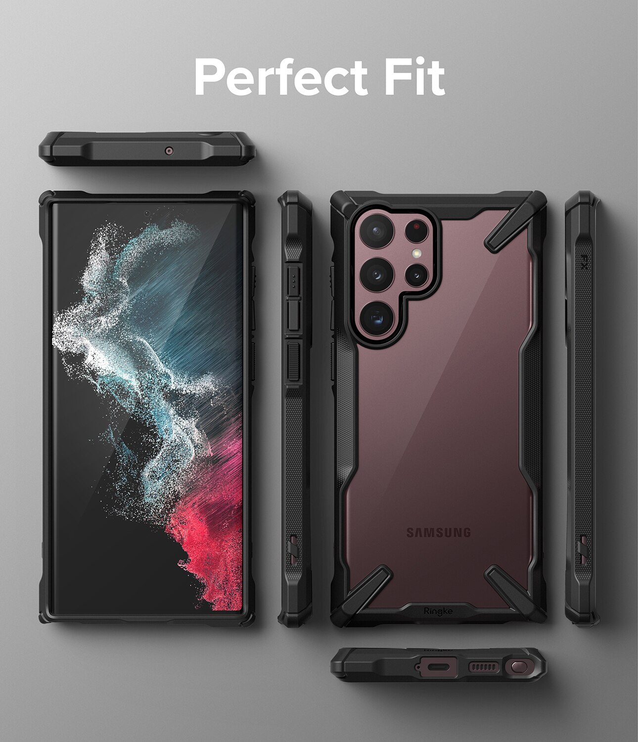 Fusion X Case Samsung Galaxy S22 Ultra Musta