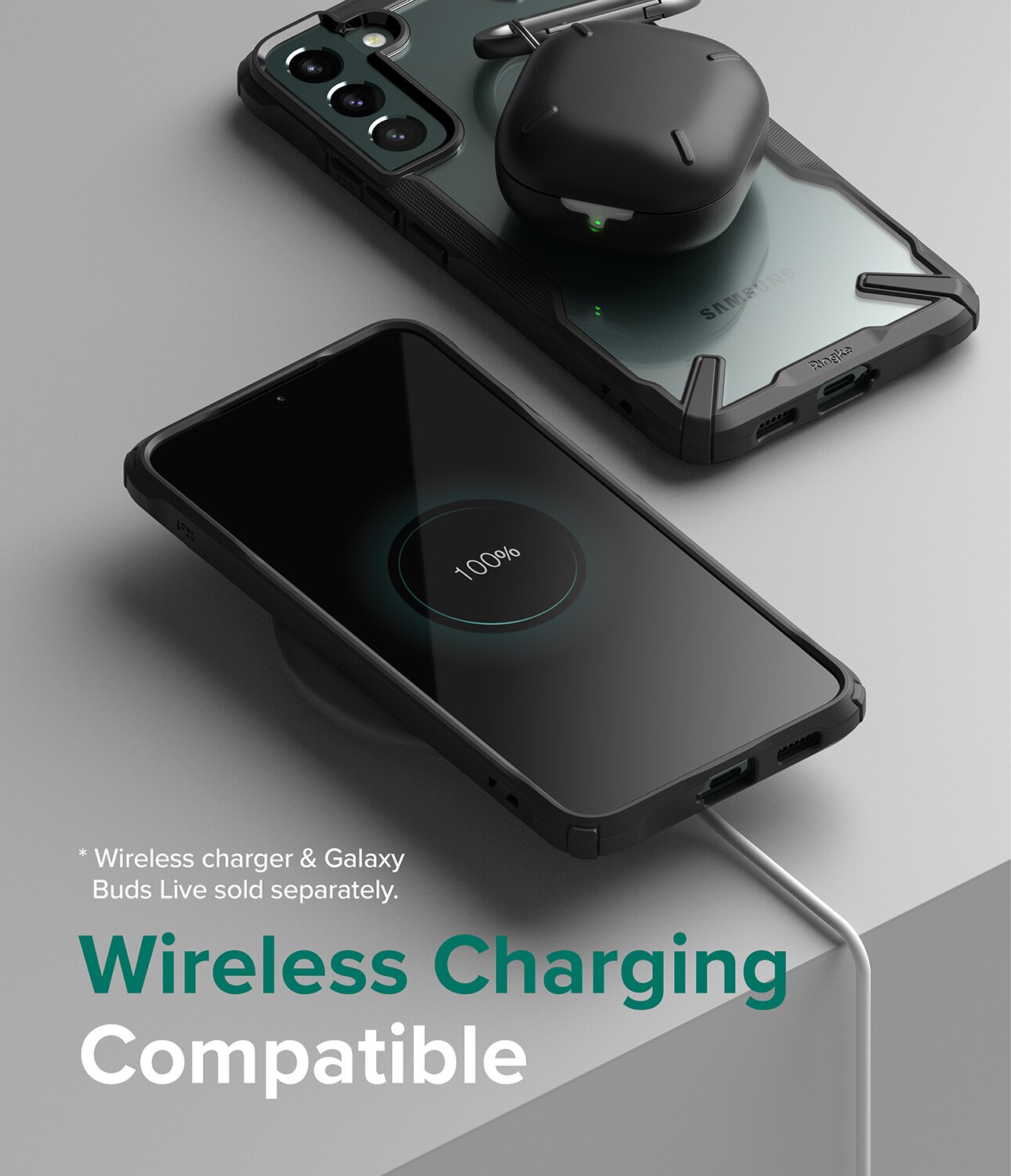 Fusion X Case Samsung Galaxy S22 Plus Musta