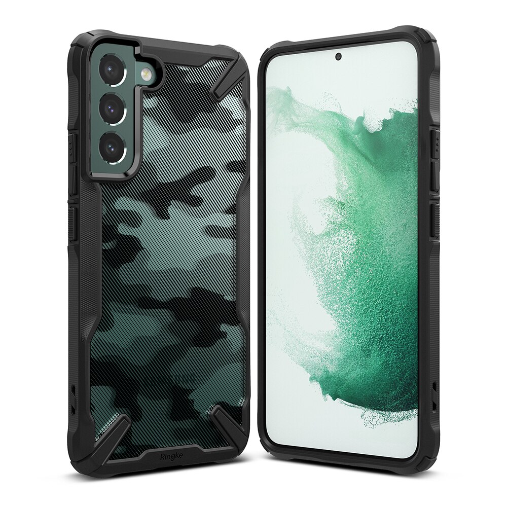 Fusion X Design Case Galaxy S22 Camo Black