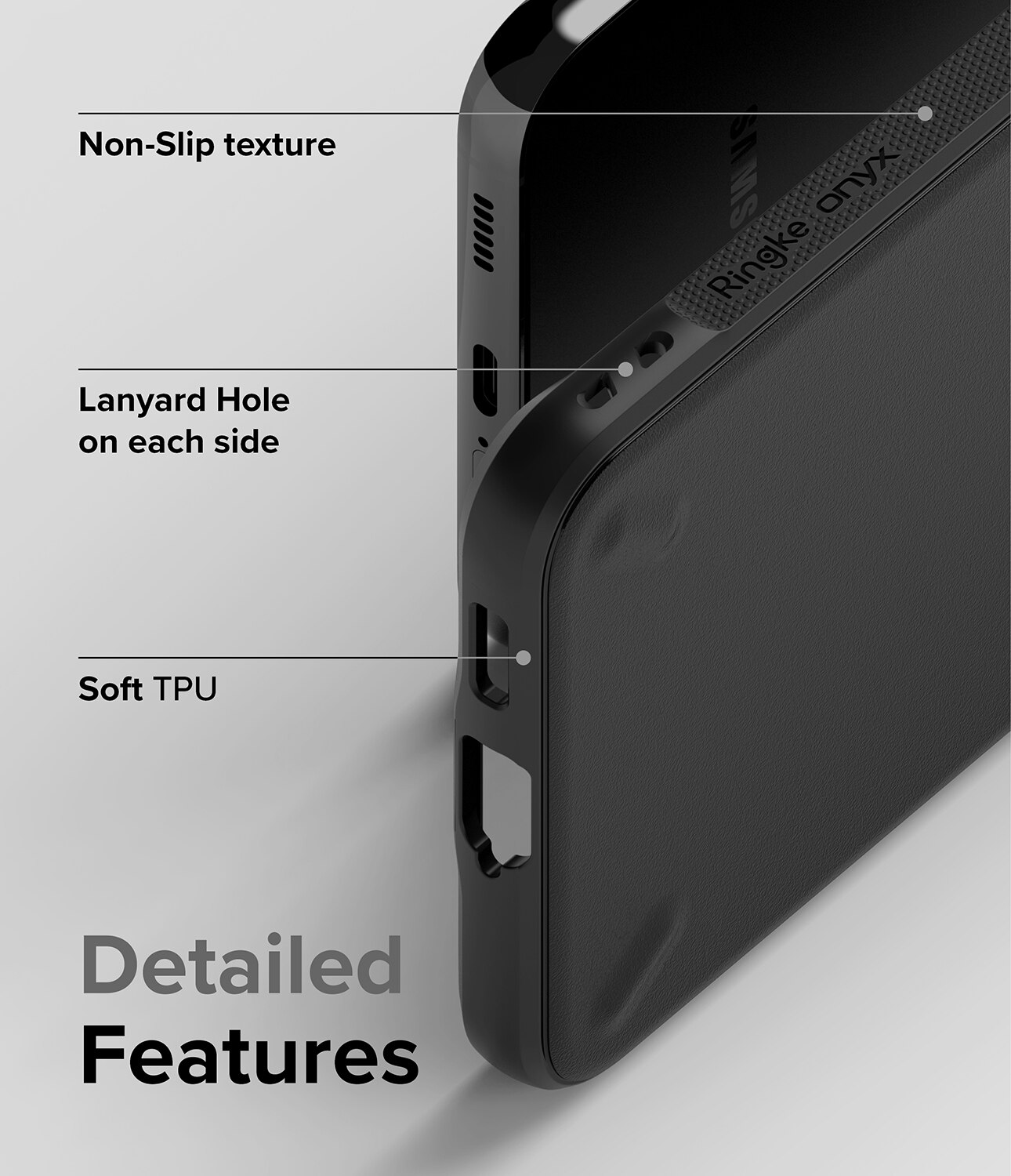 Onyx Case Samsung Galaxy S22 Musta