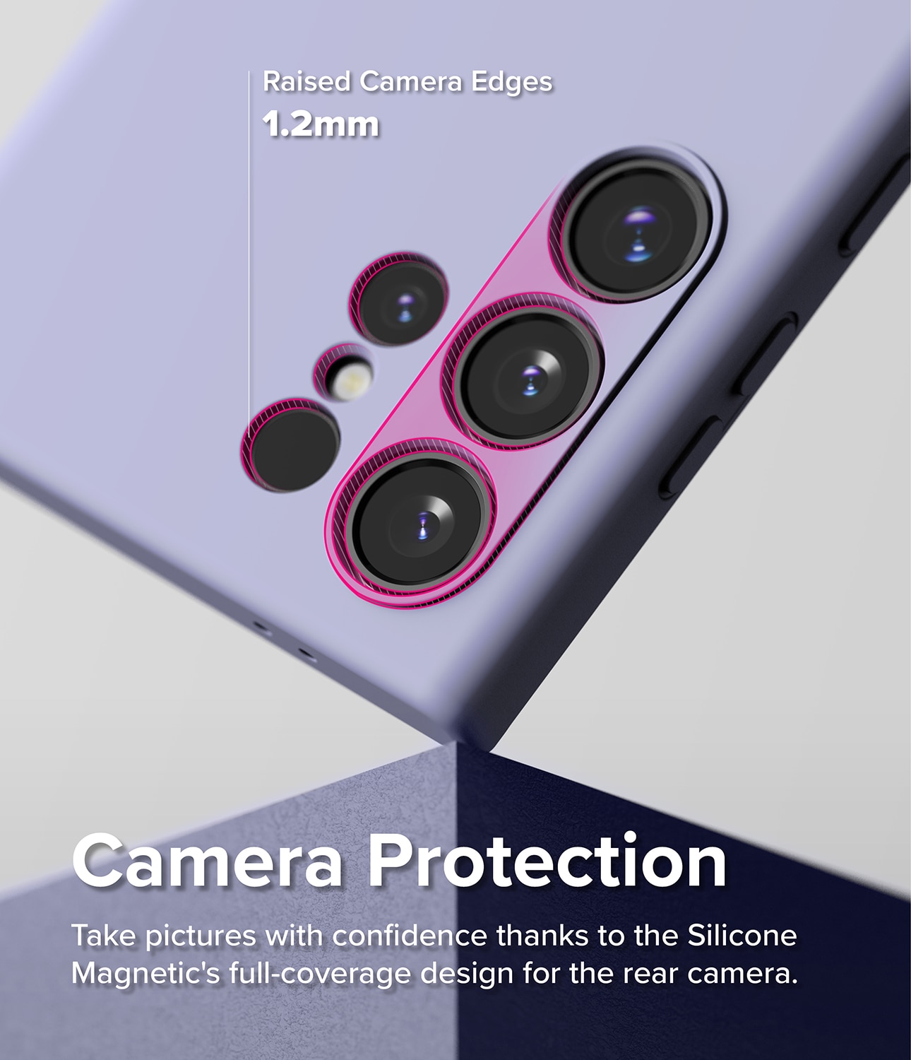 Silicone Magnetic Case Samsung Galaxy S24 Ultra Lavender