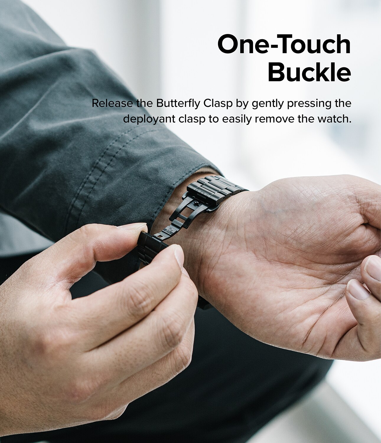 Metal One Armband Samsung Galaxy Watch 6 44mm Black