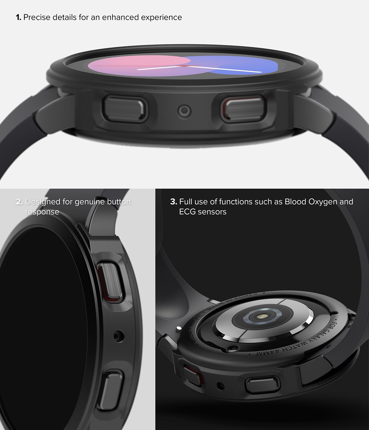 Air Sports Case Samsung Galaxy Watch 5 40mm Musta