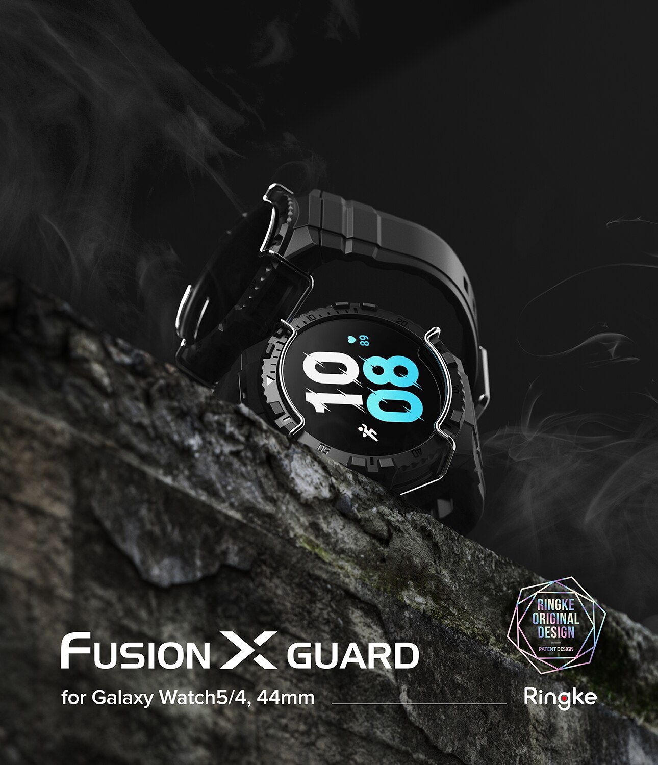 Fusion-X Guard Case+Band Samsung Galaxy Watch 4 44mm Black