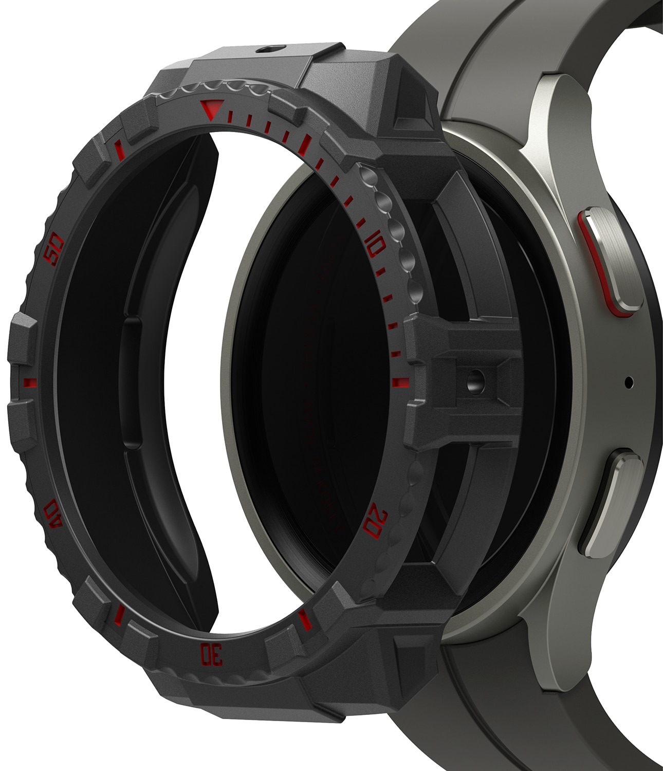 Fusion X Kuori Samsung Galaxy Watch 5 Pro 45mm Black (Red Index)