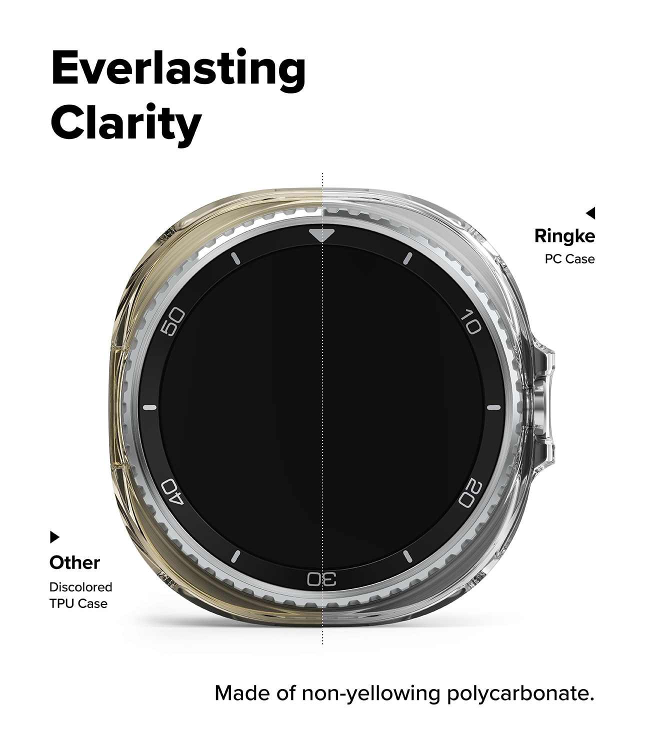Slim Case (2-pack) Samsung Galaxy Watch 8 Classic Matte Black & Clear