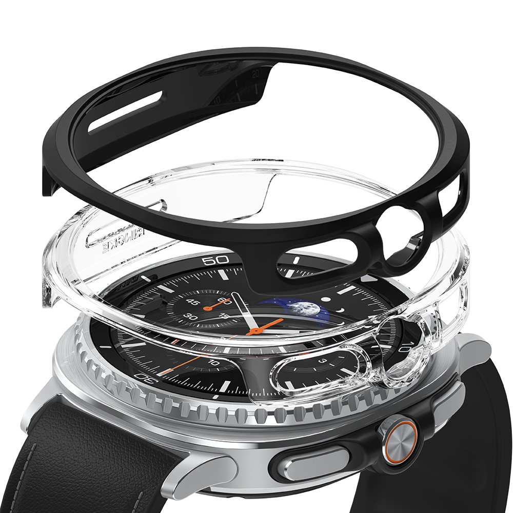 Slim Case (2-pack) Samsung Galaxy Watch 8 Classic Matte Black & Clear