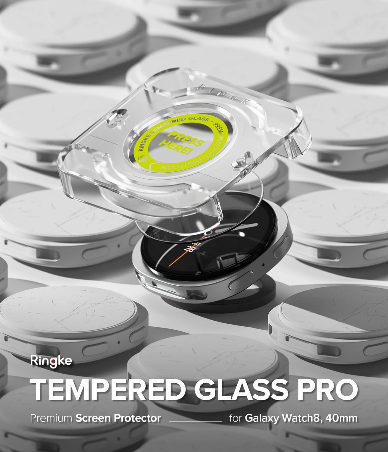 Screen Tempered Glass Pro Samsung Galaxy Watch 8 40mm (2-pack)