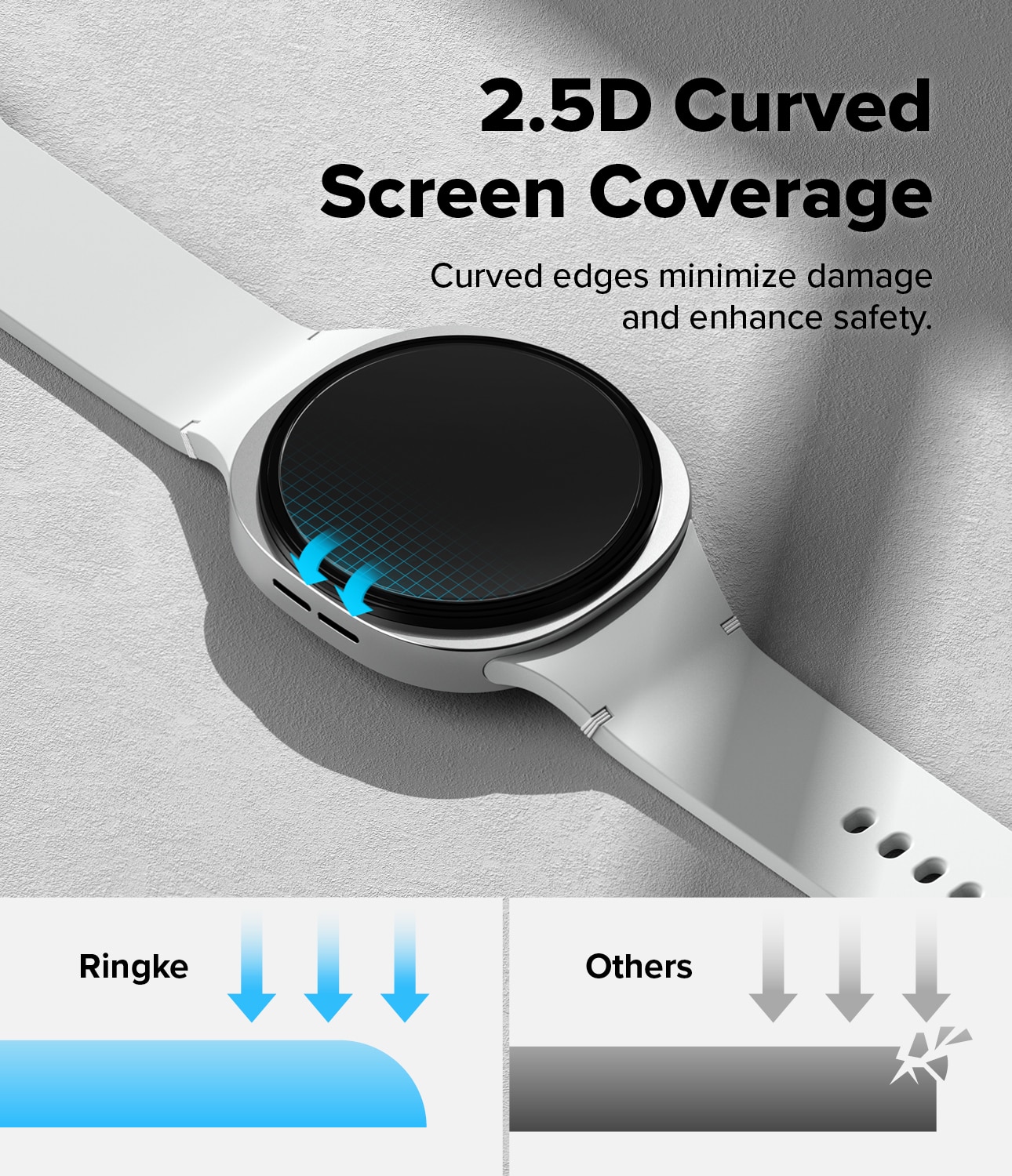 Screen Tempered Glass Pro Samsung Galaxy Watch 8 40mm (2-pack)