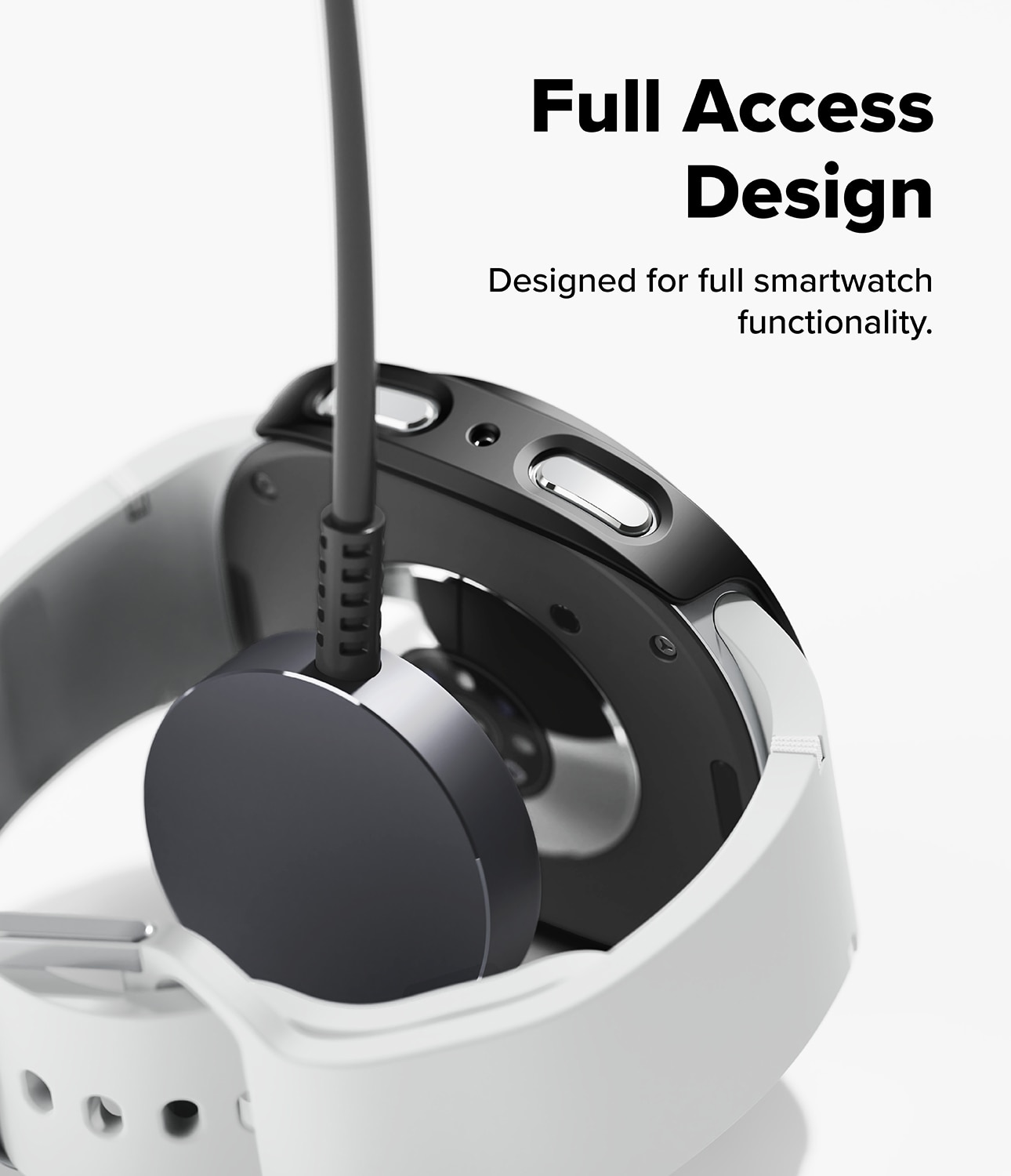 Slim Case (2-pack) Samsung Galaxy Watch 8 44mm Matte Black & Clear