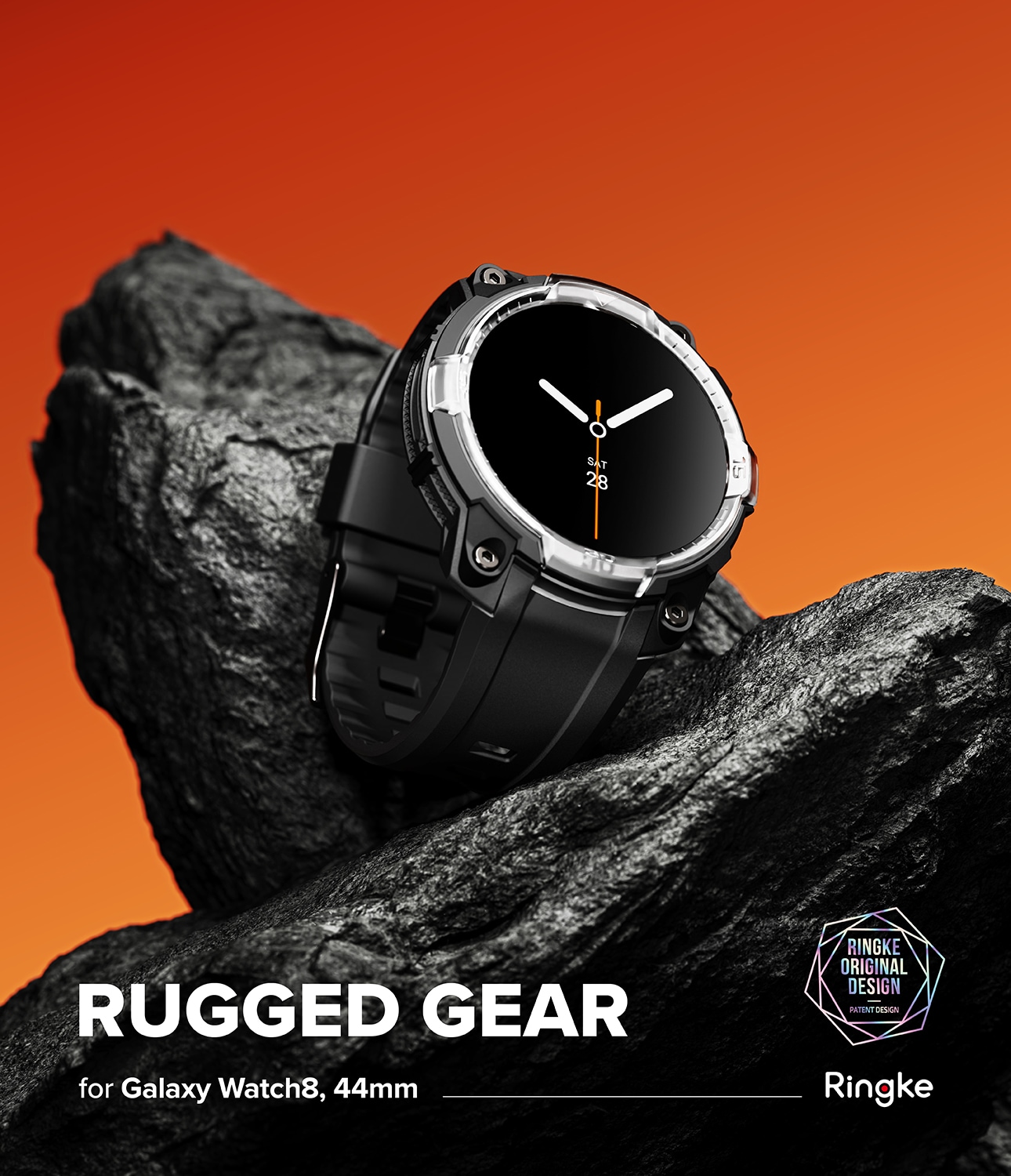 Rugged Gear Samsung Galaxy Watch 8 44mm Musta