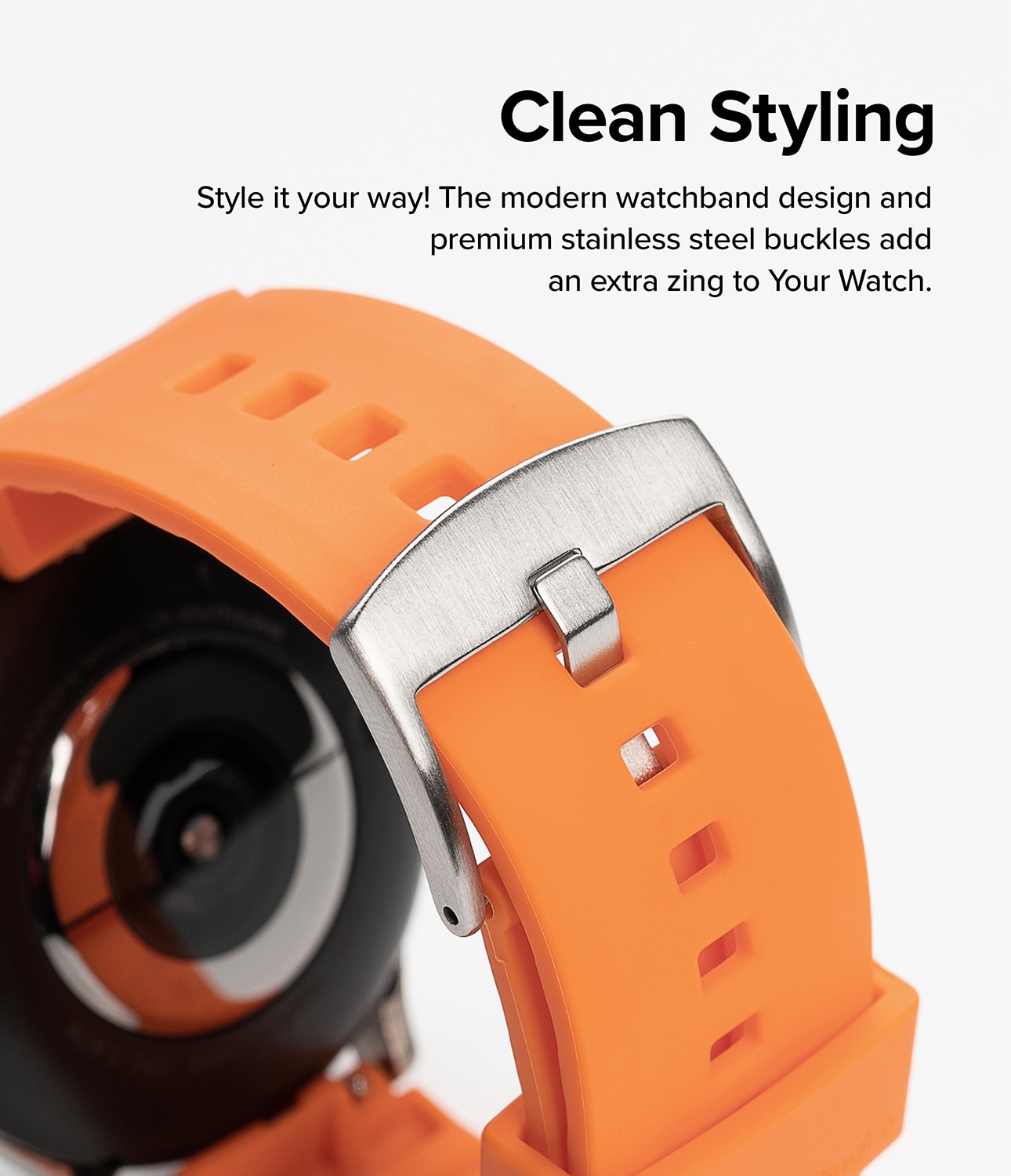 Rubber One Bold Band Hama Fit Watch 4910 Orange