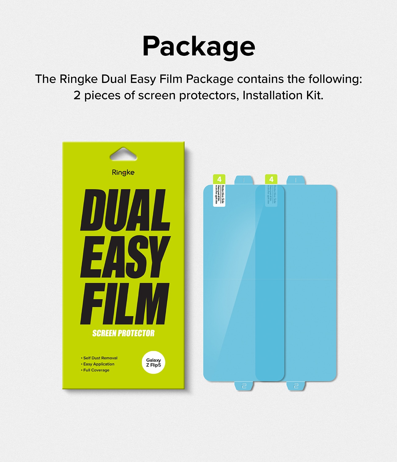 Dual Easy Screen Protector (2-pack) Samsung Galaxy Z Flip 5