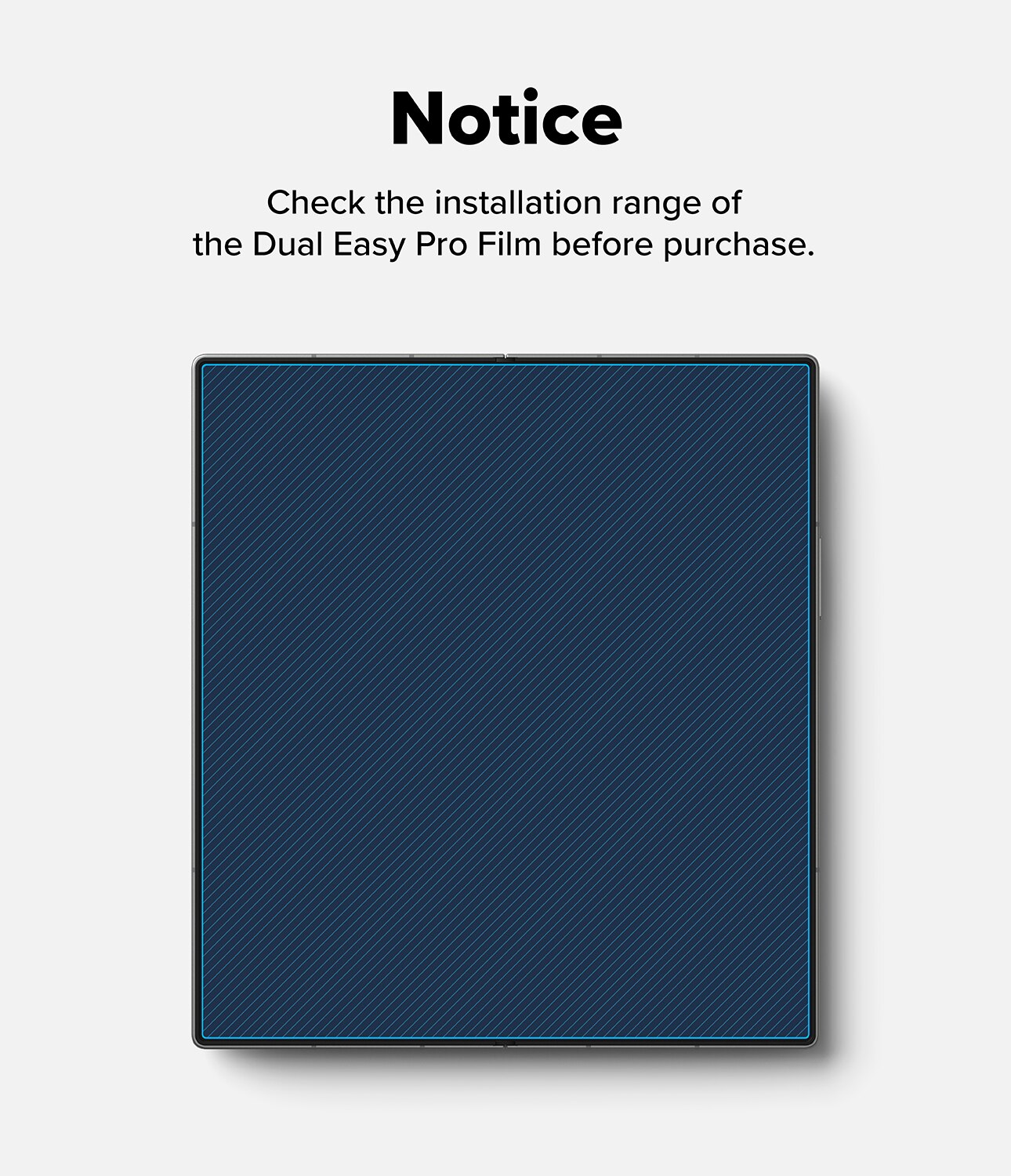 Dual Easy Pro Screen Protector (2-pack) Samsung Galaxy Z Fold 7