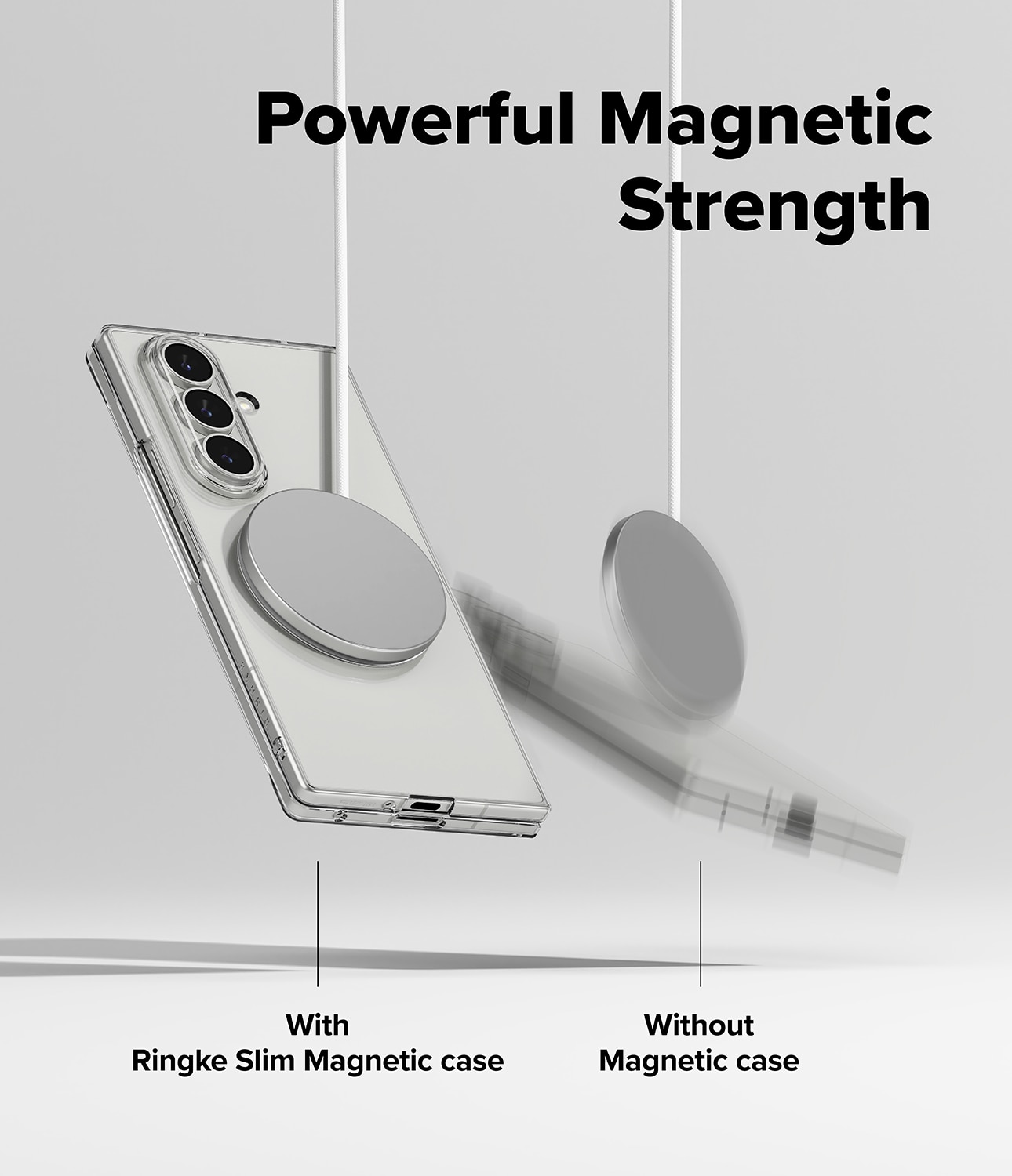 Slim Magnetic Case Samsung Galaxy Z Fold 7 Clear
