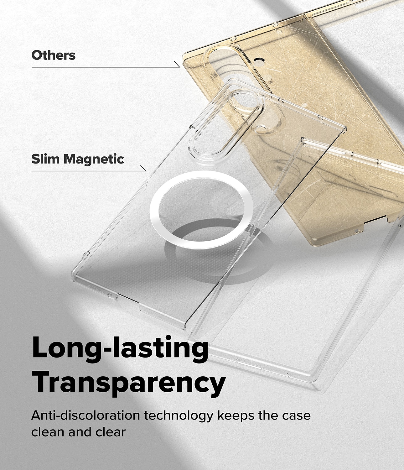Slim Magnetic Case Samsung Galaxy Z Fold 7 Clear