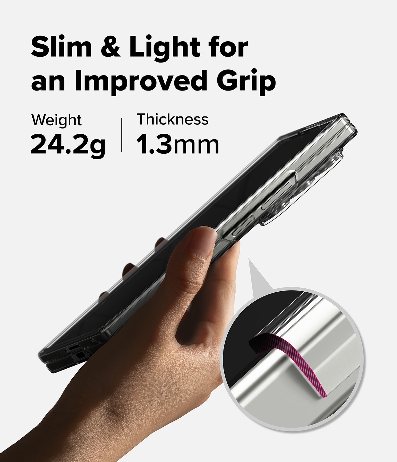 Slim Magnetic Case Samsung Galaxy Z Fold 7 Clear
