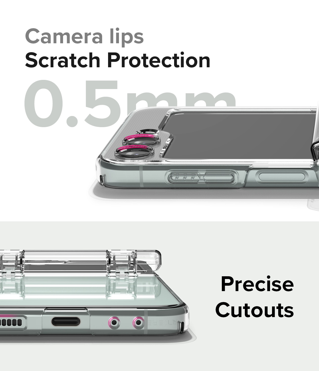 Slim Hinge Case Samsung Galaxy Z Flip 5 Clear