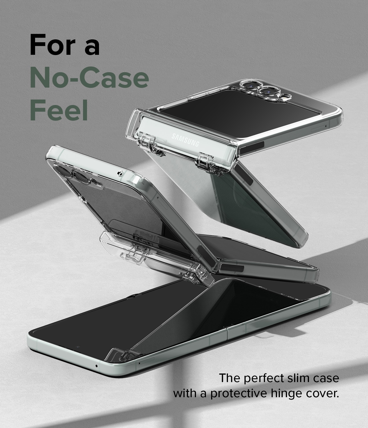 Slim Hinge Case Samsung Galaxy Z Flip 5 Clear