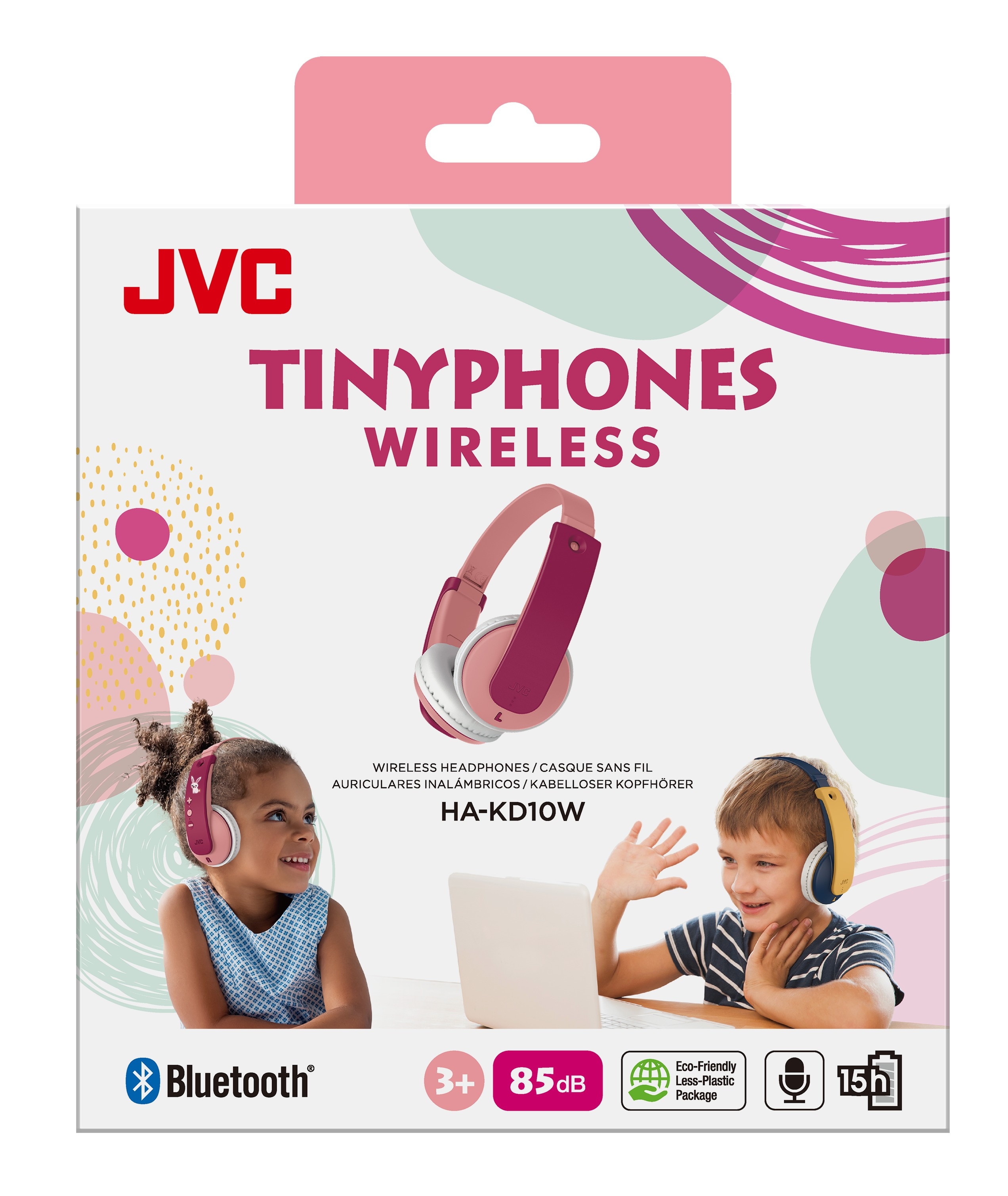 Tinyphones On-Ear Wireless Lasten Kuulokkeet vaaleanpunainen